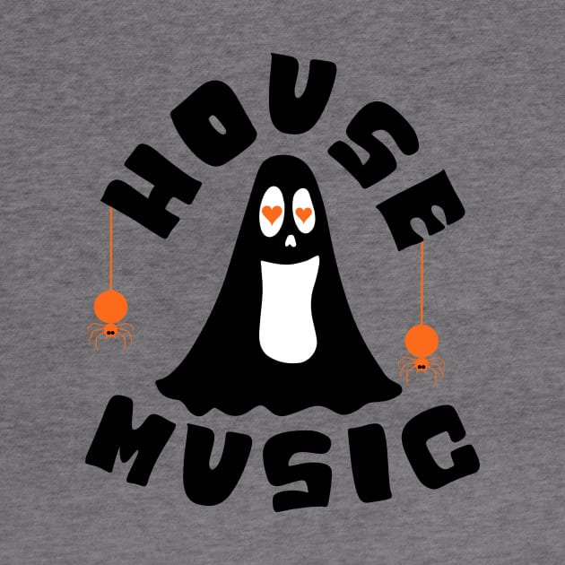 HOUSE MUSIC - Halloween Vibes (Black/Orange) by DISCOTHREADZ 